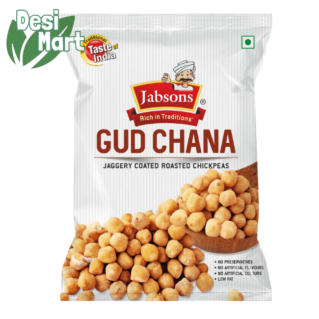 Jabsons Roasted Chana Gud Chana 24X150g