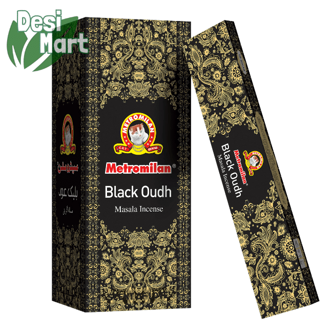 Metromilan Black Oudh Incense 12X18stk