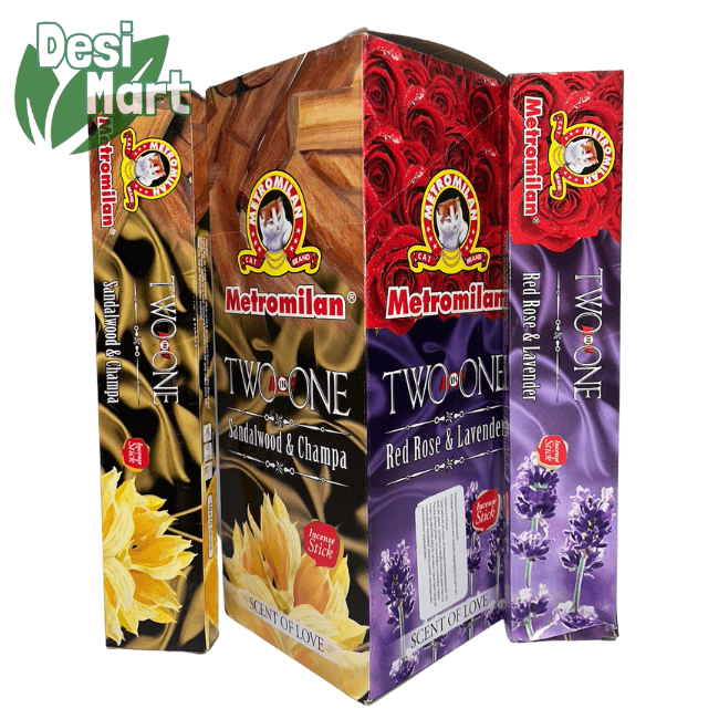Metromilan Sandalwood/Champa/Red Rose/Lavender 12X