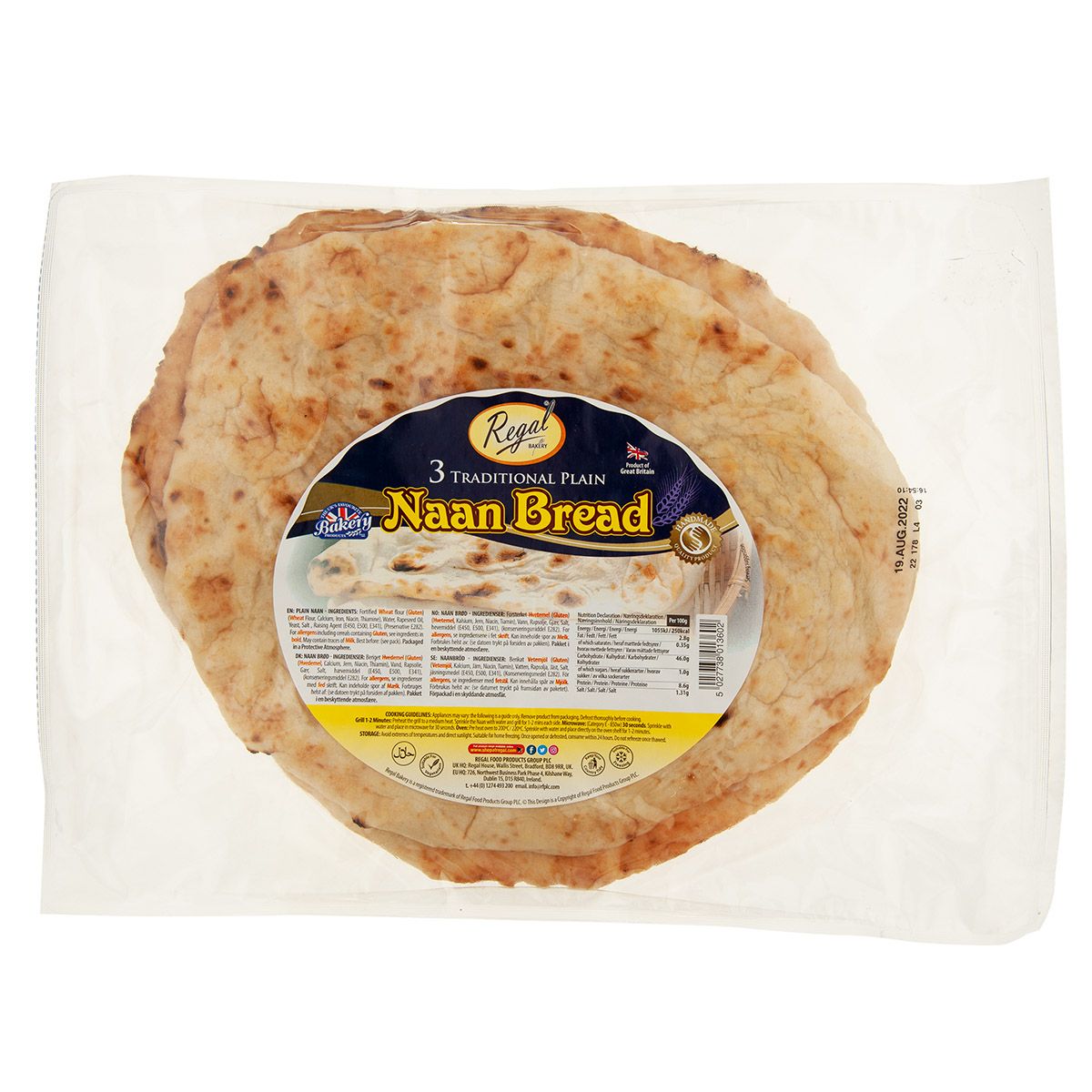 Regal Plain Naan 10X4stk