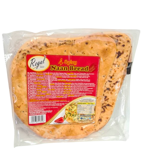 Regal Spicy Naan Bread 4PCX10